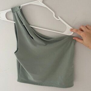 Abercrombie and Fitch Mint Green Seamless One Shoulder Tank